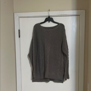 Elle Cable Knit Sweater - Brown